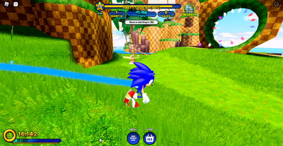 Jogando: Sonic Speed Simulator